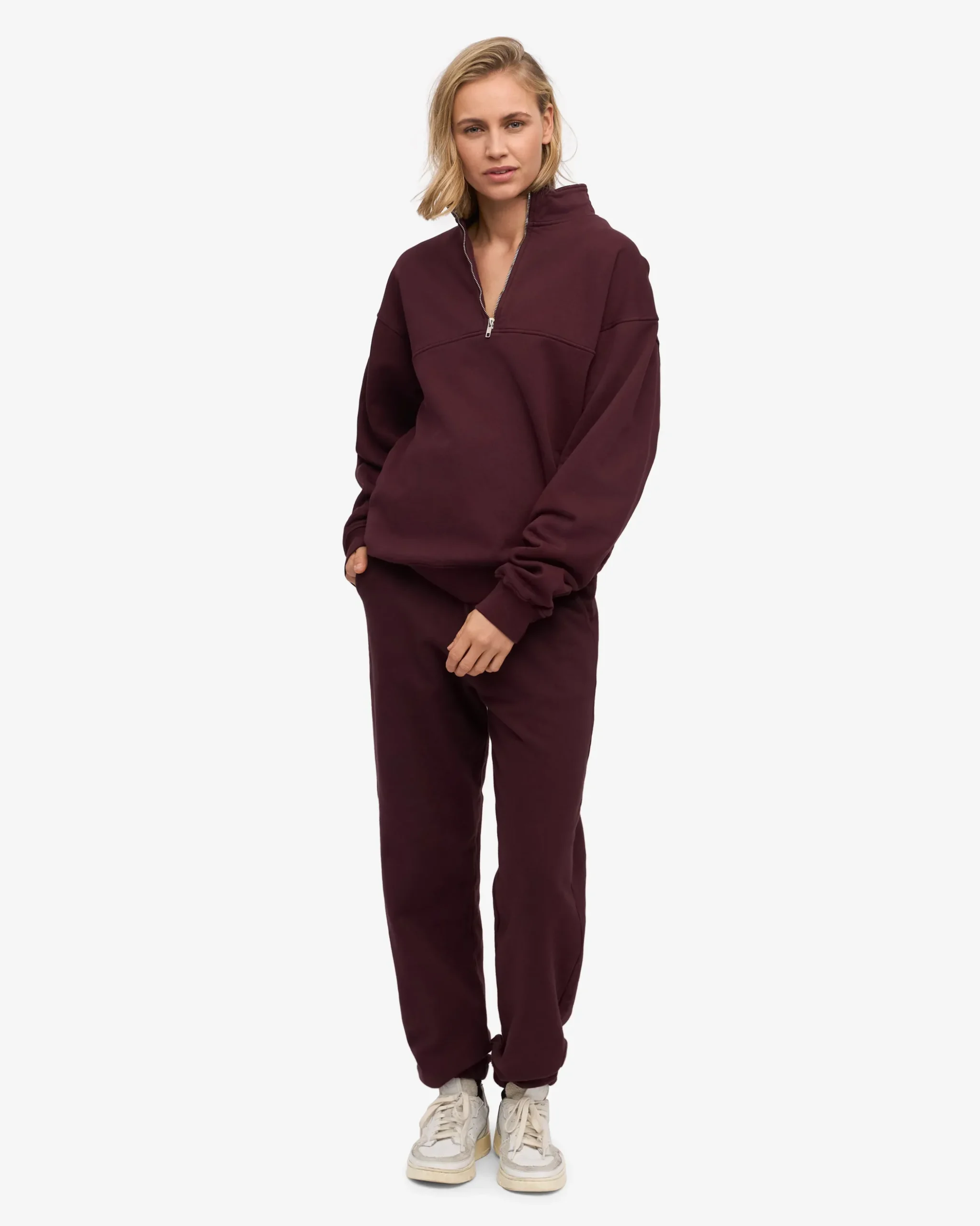 Organic Sweatpants - Oxblood Red