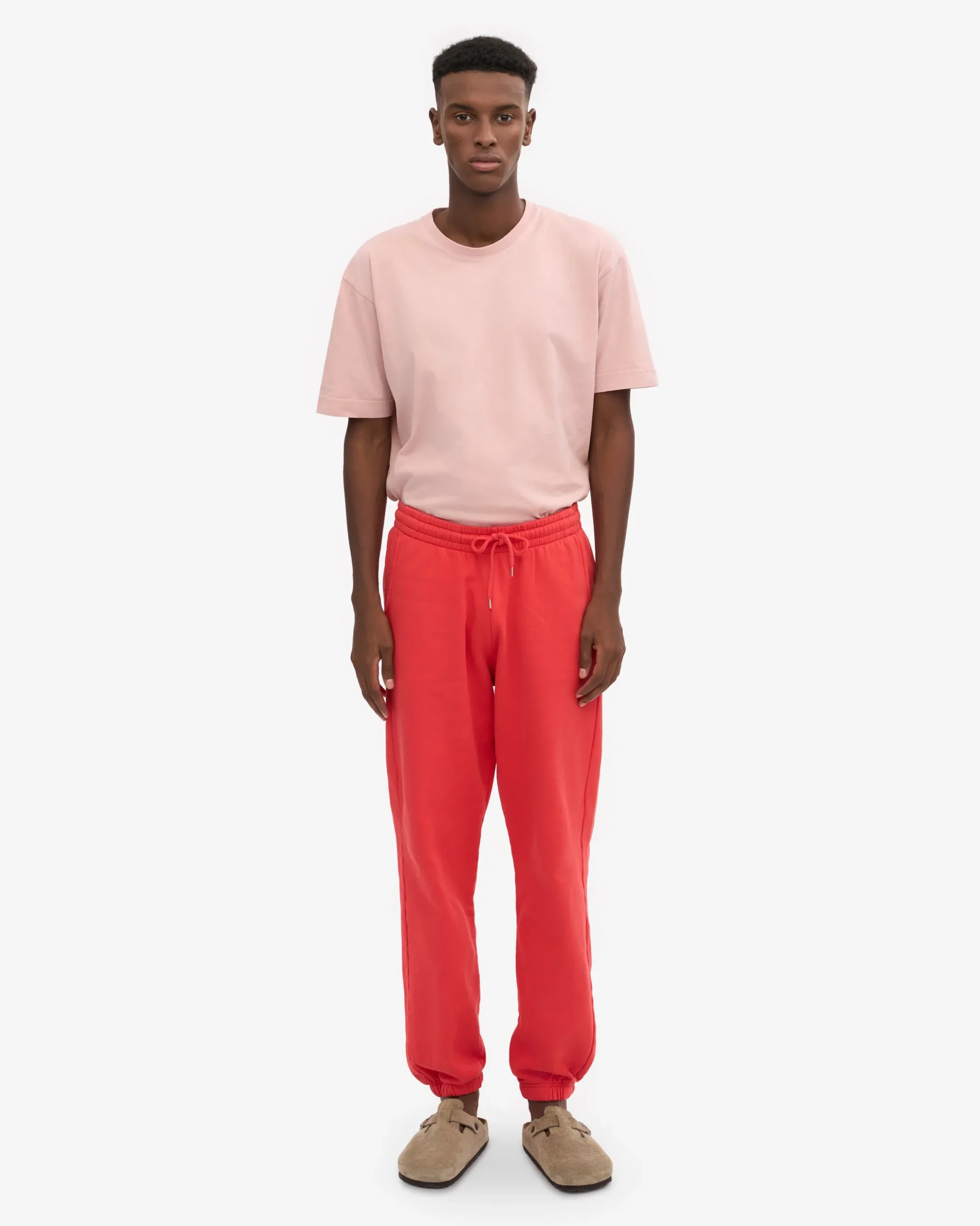 Organic Sweatpants - Red Tangerine
