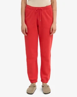 Organic Sweatpants - Red Tangerine