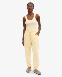 Organic Sweatpants - Soft Yellow