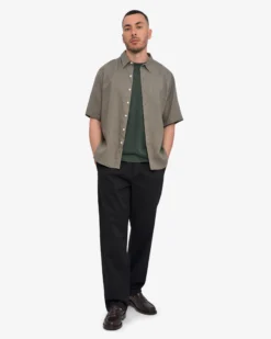 Organic Twill Pants - Deep Black