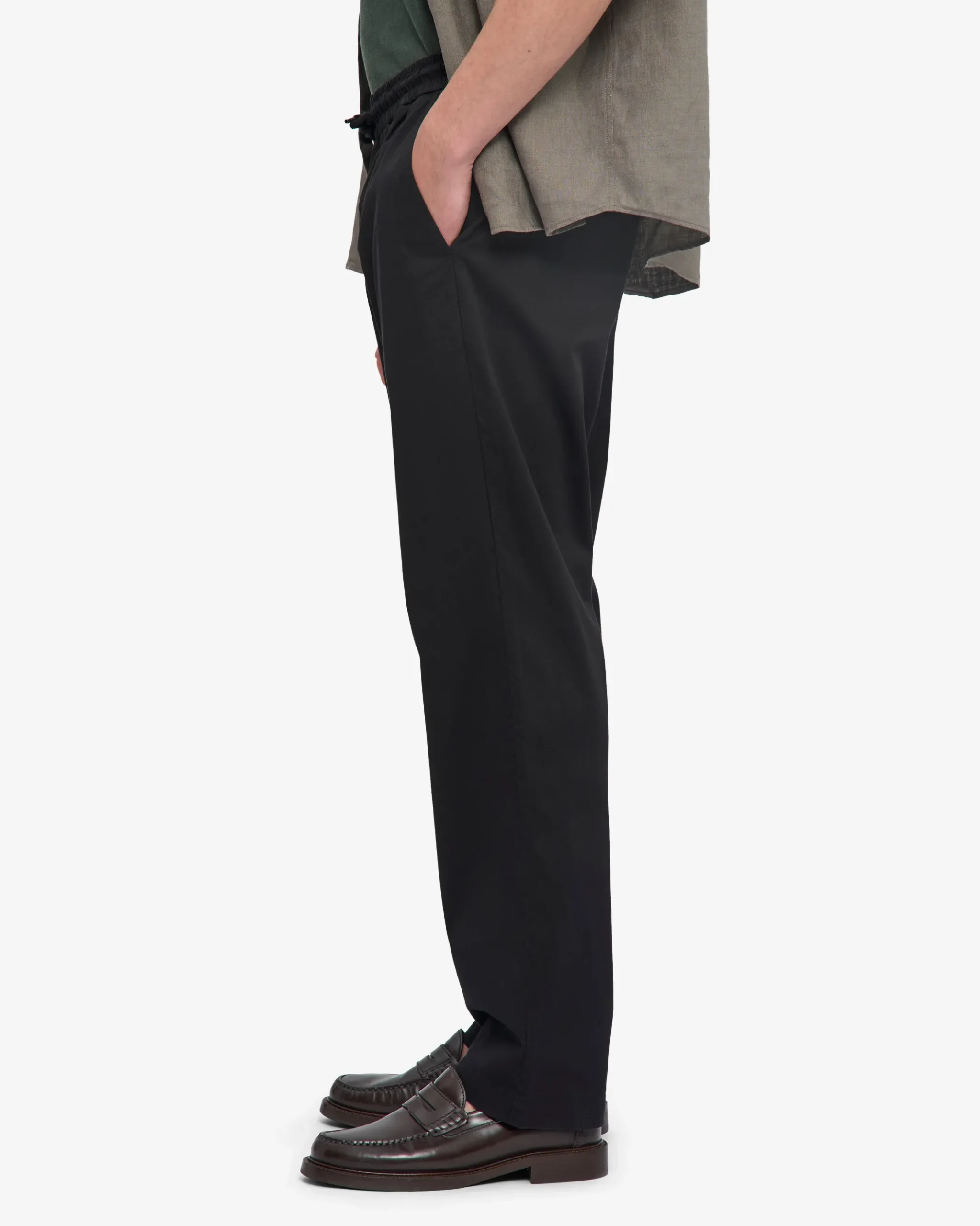 Organic Twill Pants - Deep Black