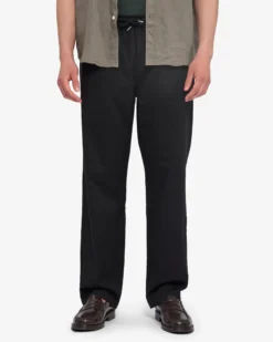 Organic Twill Pants - Deep Black