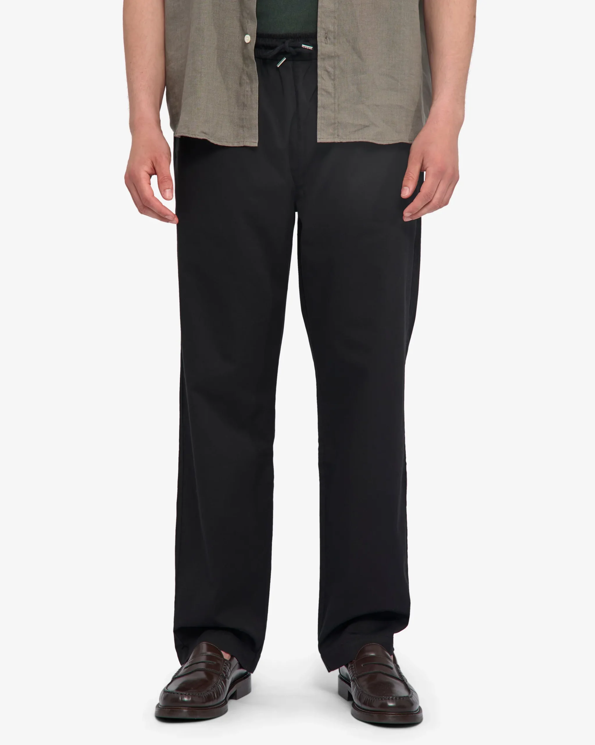 Organic Twill Pants - Deep Black