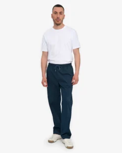 Organic Twill Pants - Navy Blue