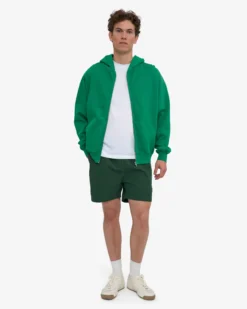 Organic Twill Shorts - Emerald Green