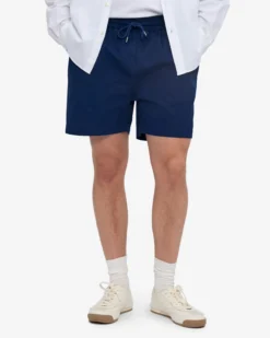 Organic Twill Shorts - Marine Blue
