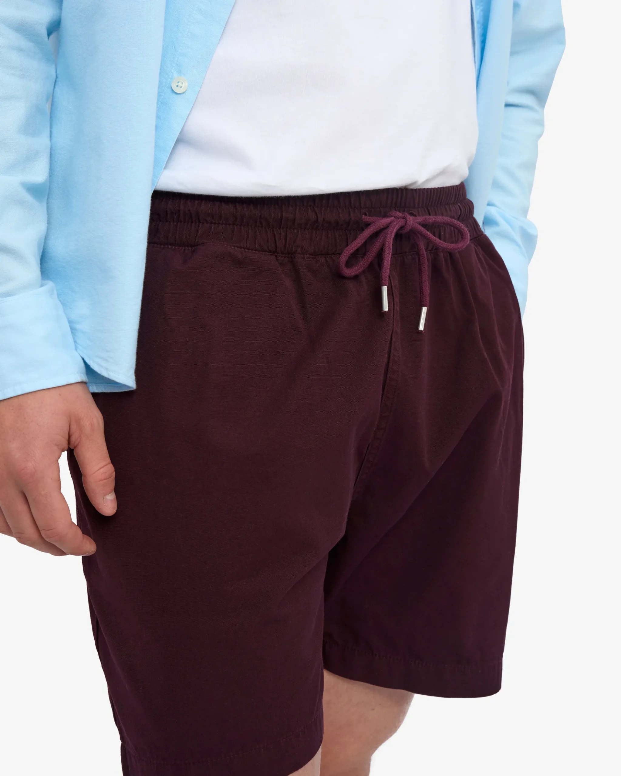 Organic Twill Shorts - Oxblood Red