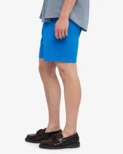 Organic Twill Shorts - Pacific Blue