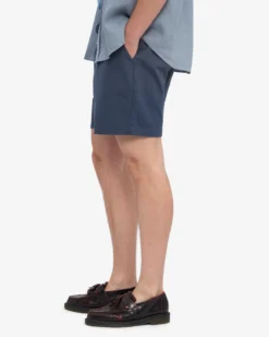 Organic Twill Shorts - Petrol Blue
