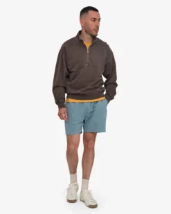 Organic Twill Shorts - Steel Blue