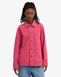 Organic Workwear Jacket - Bubblegum Pink