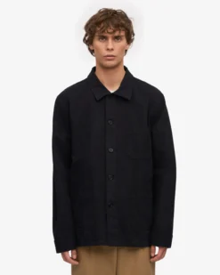 Organic Workwear Jacket - Deep Black