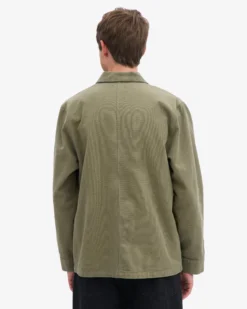 Organic Workwear Jacket - Dusty Olive