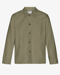 Organic Workwear Jacket - Dusty Olive