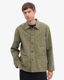 Organic Workwear Jacket - Dusty Olive