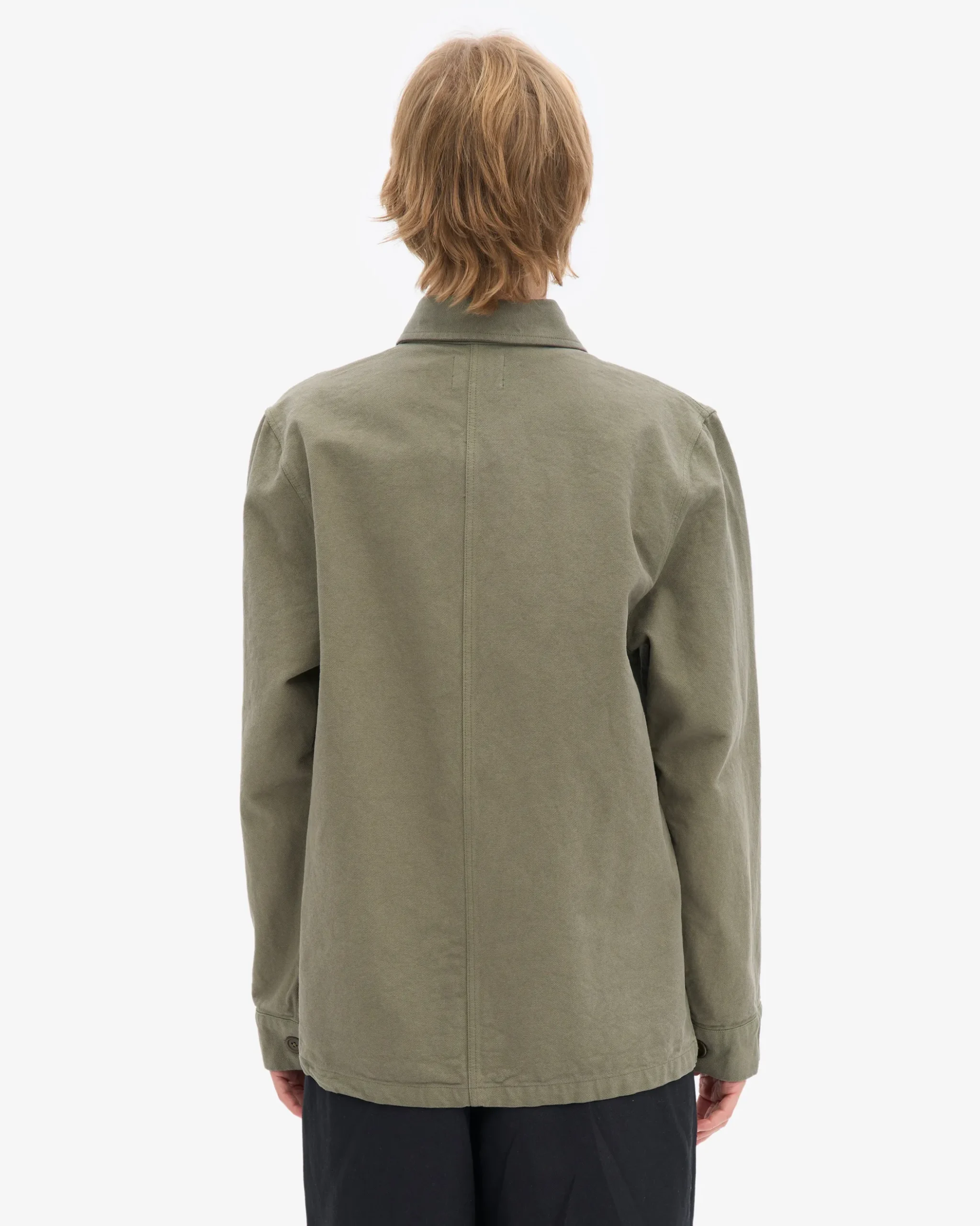 Organic Workwear Jacket - Dusty Olive