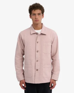 Organic Workwear Jacket - Faded Pink
