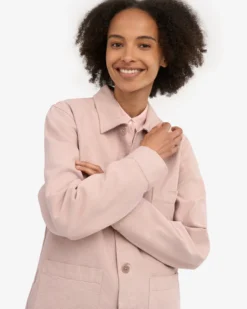 Organic Workwear Jacket - Faded Pink