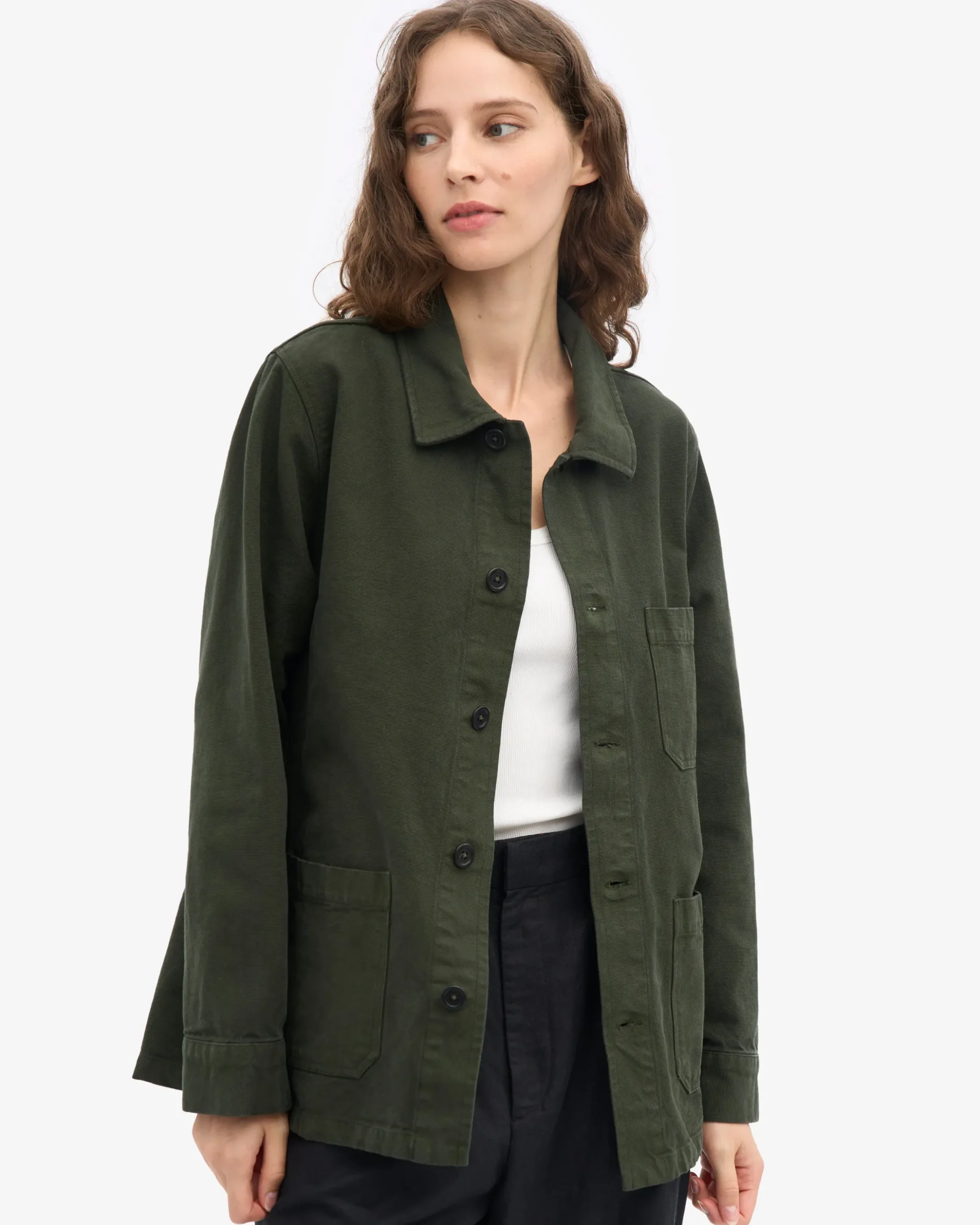 Organic Workwear Jacket - Hunter Green