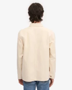 Organic Workwear Jacket - Ivory White