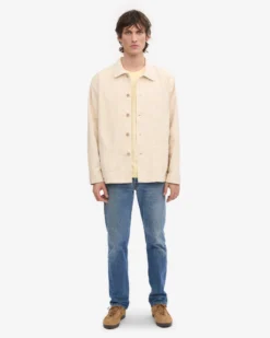 Organic Workwear Jacket - Ivory White