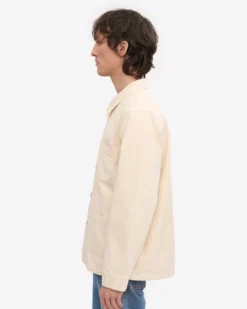 Organic Workwear Jacket - Ivory White