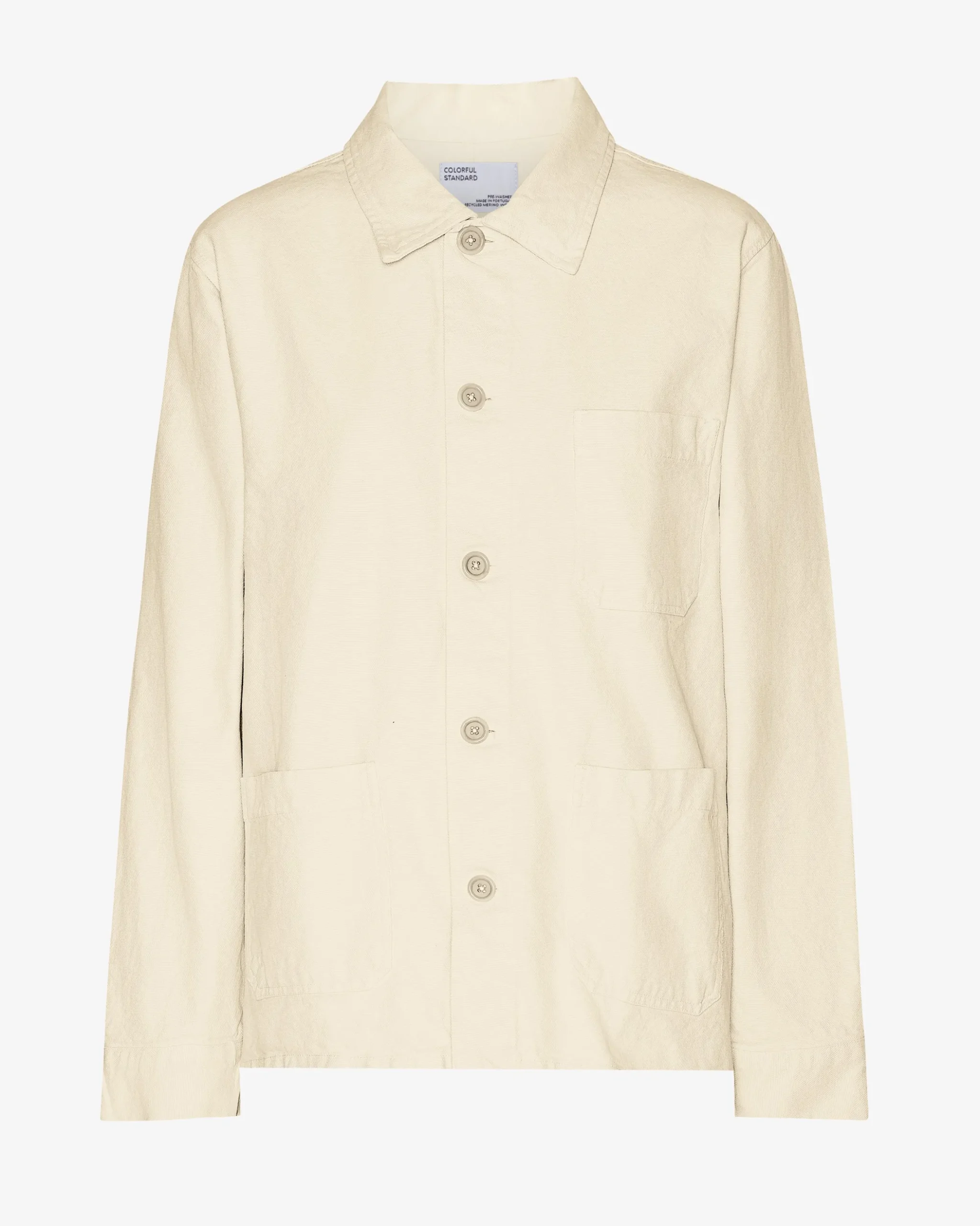 Organic Workwear Jacket - Ivory White
