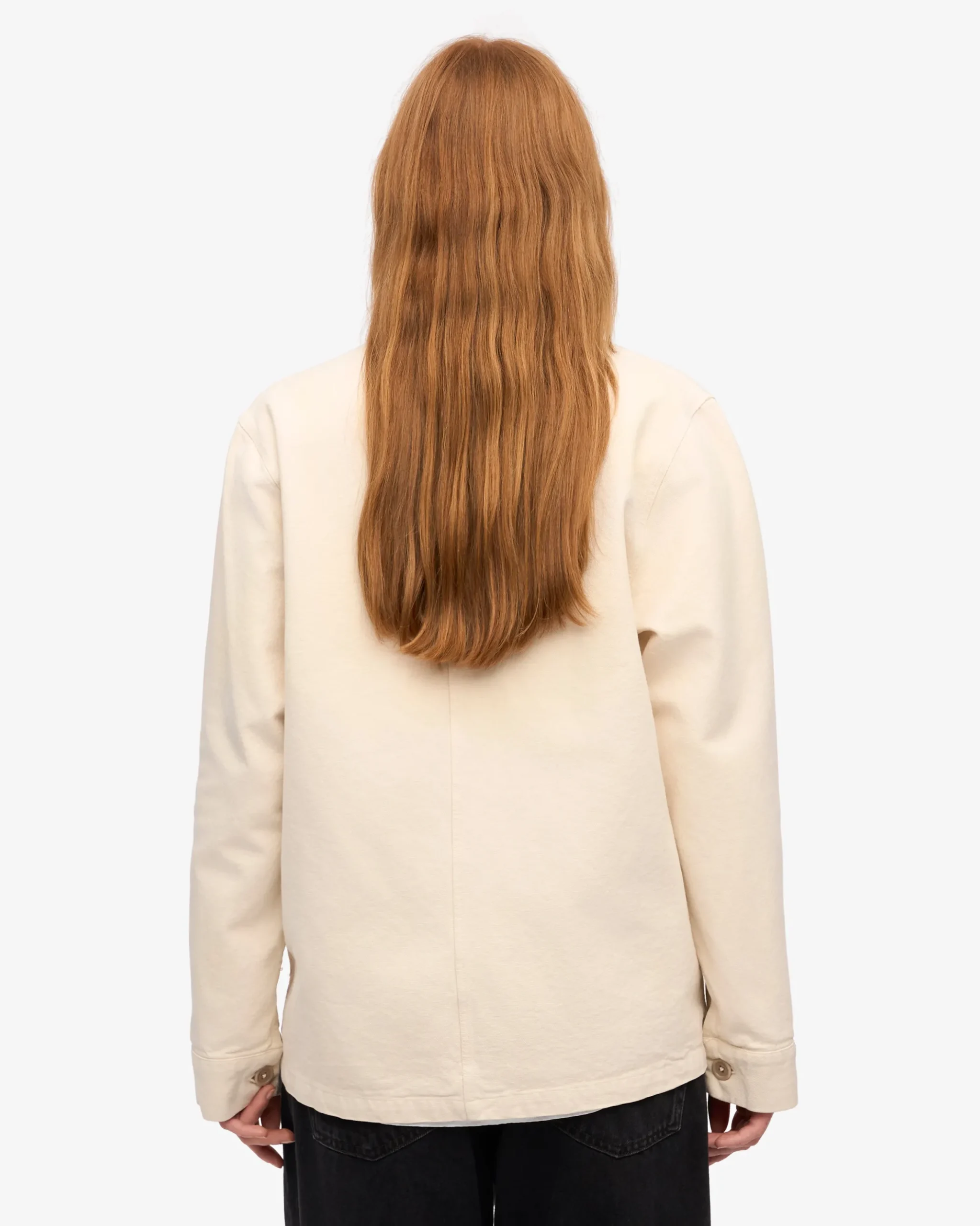 Organic Workwear Jacket - Ivory White