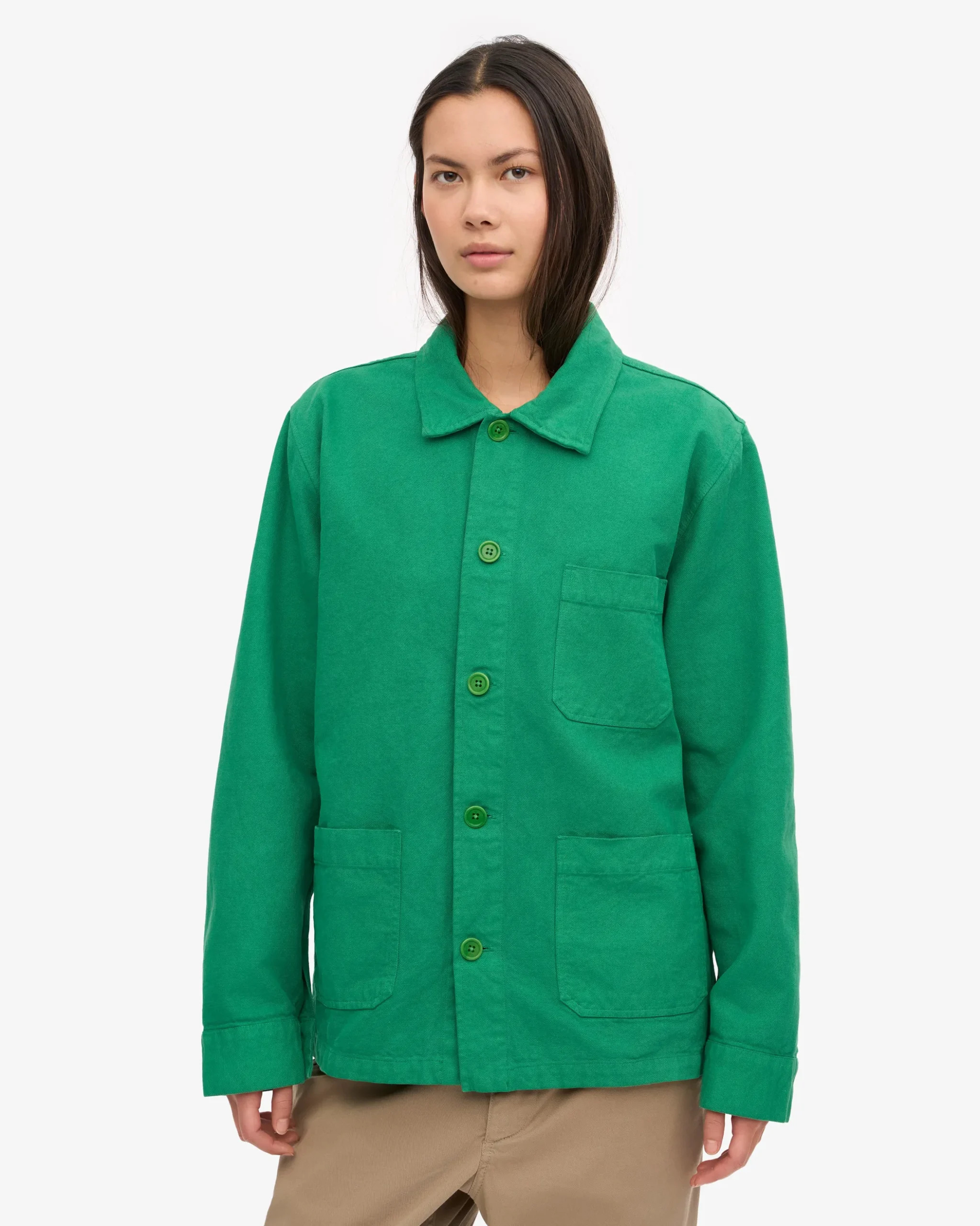 Organic Workwear Jacket - Kelly Green