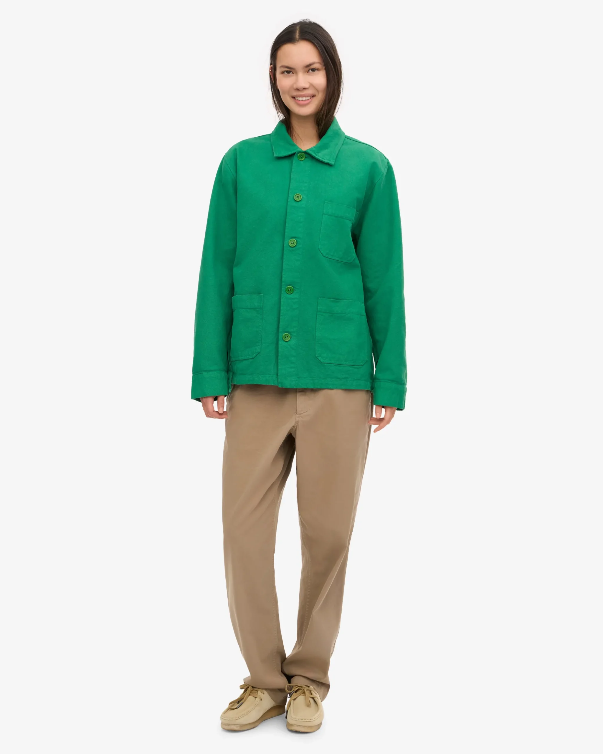 Organic Workwear Jacket - Kelly Green