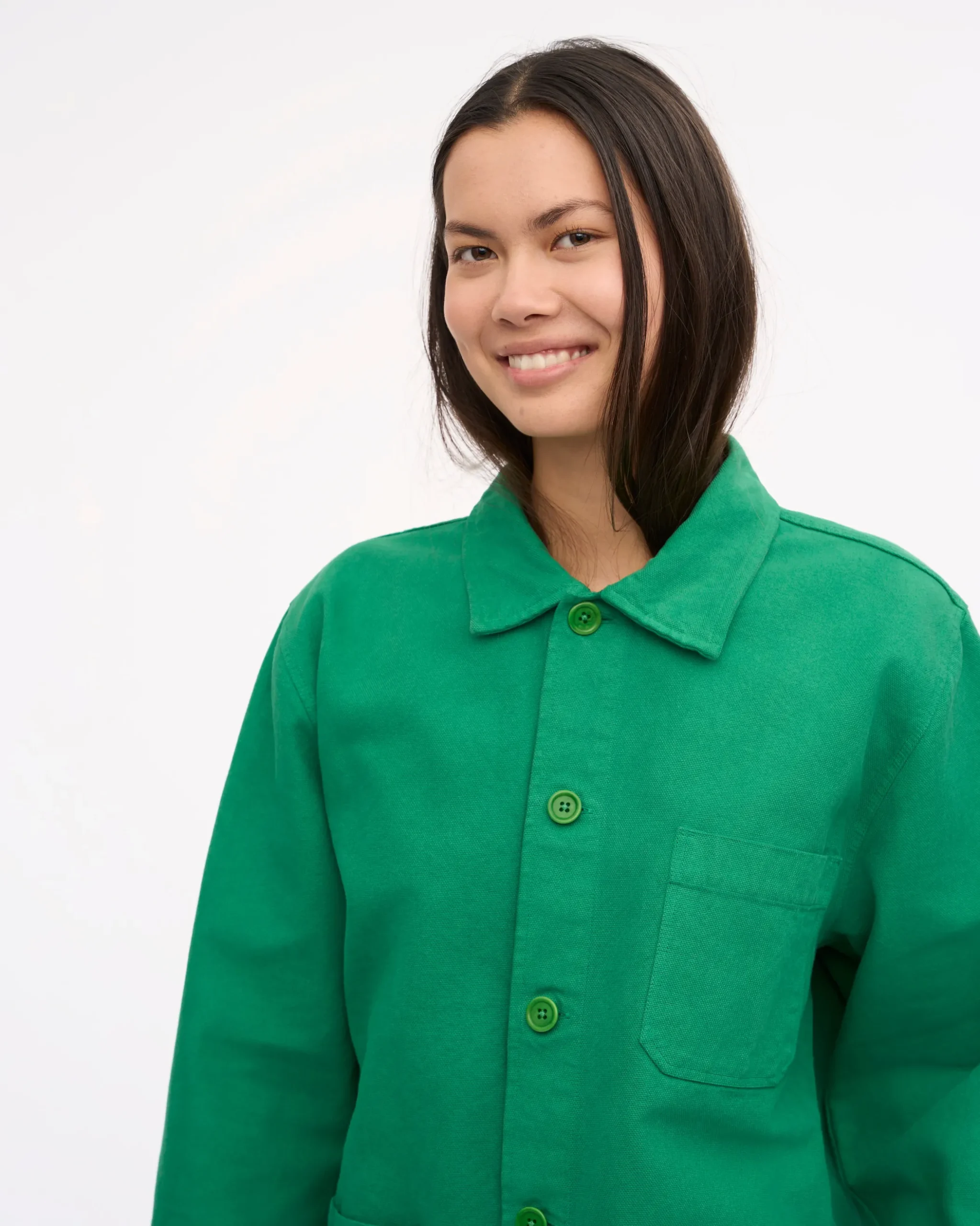 Organic Workwear Jacket - Kelly Green