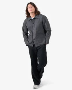 Organic Workwear Jacket - Lava Grey