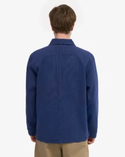 Organic Workwear Jacket - Marine Blue