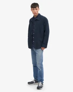 Organic Workwear Jacket - Navy Blue
