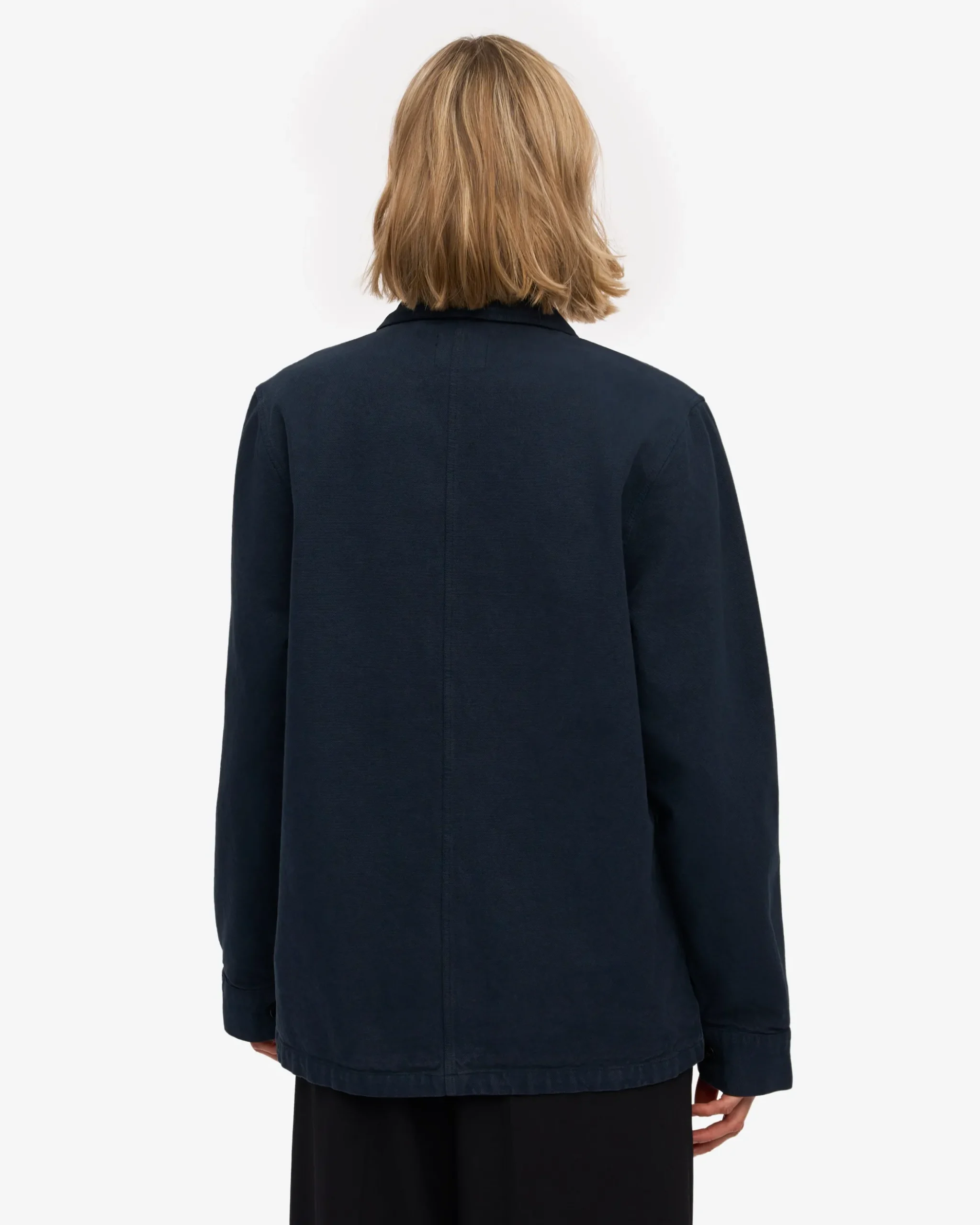 Organic Workwear Jacket - Navy Blue