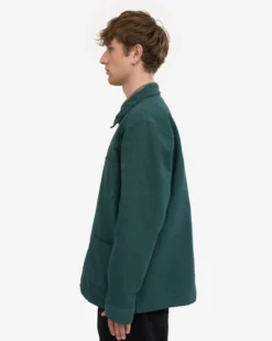 Organic Workwear Jacket - Ocean Green