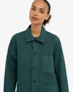 Organic Workwear Jacket - Ocean Green
