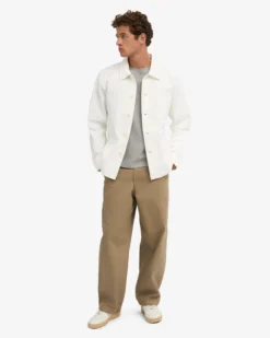 Organic Workwear Jacket - Optical White