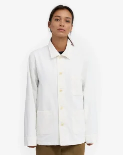Organic Workwear Jacket - Optical White