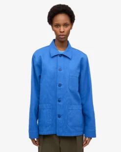 Organic Workwear Jacket - Pacific Blue