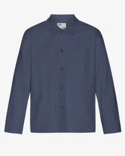 Organic Workwear Jacket - Petrol Blue