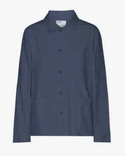 Organic Workwear Jacket - Petrol Blue