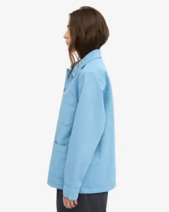 Organic Workwear Jacket - Seaside Blue