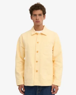 Organic Workwear Jacket - Soft Yellow