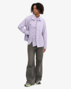 Organic Workwear Jacket - Soft Lavender