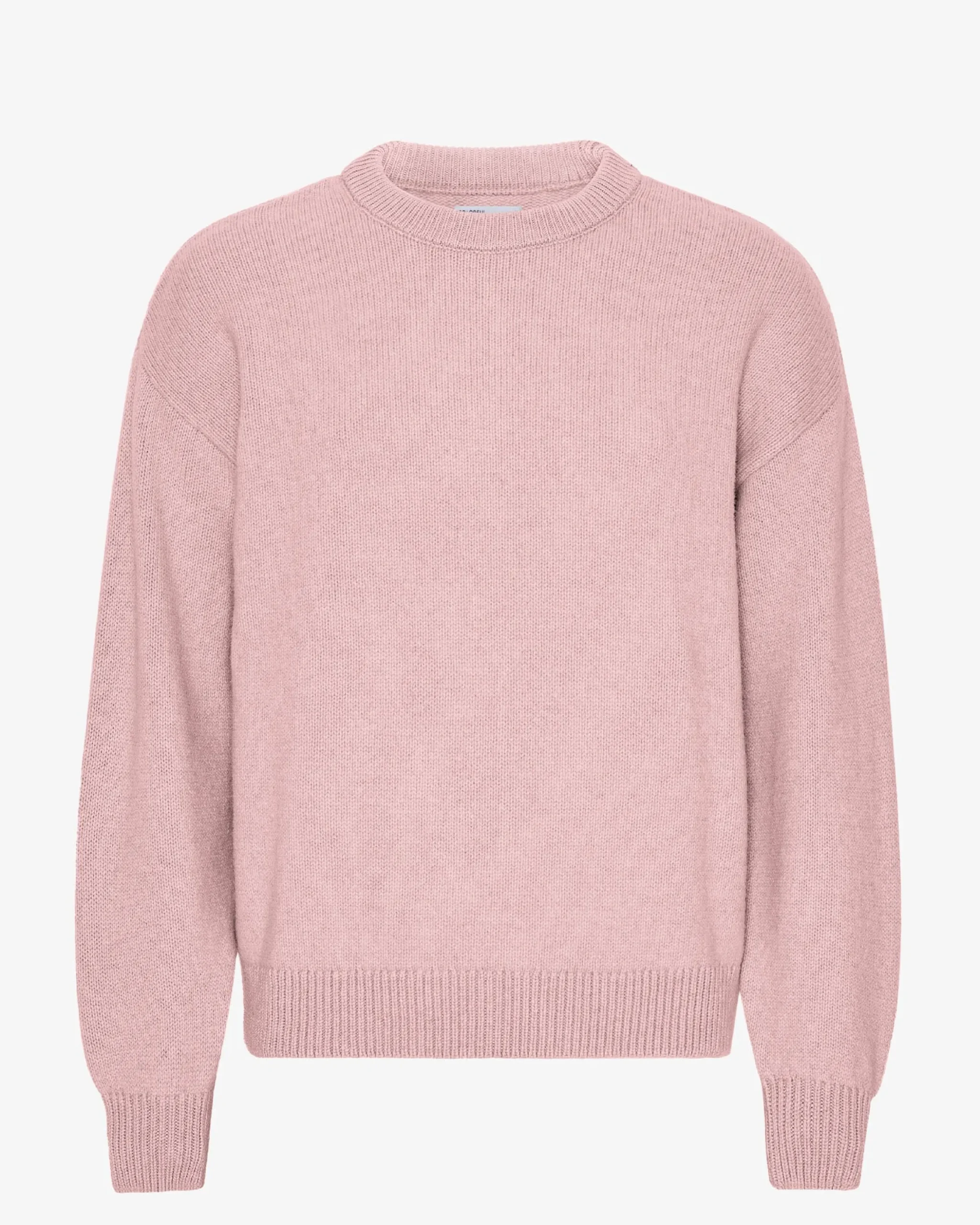 Oversized Merino Wool Crew - Faded Pink