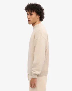 Oversized Merino Wool Crew - Ivory White
