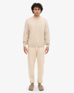 Oversized Merino Wool Crew - Ivory White