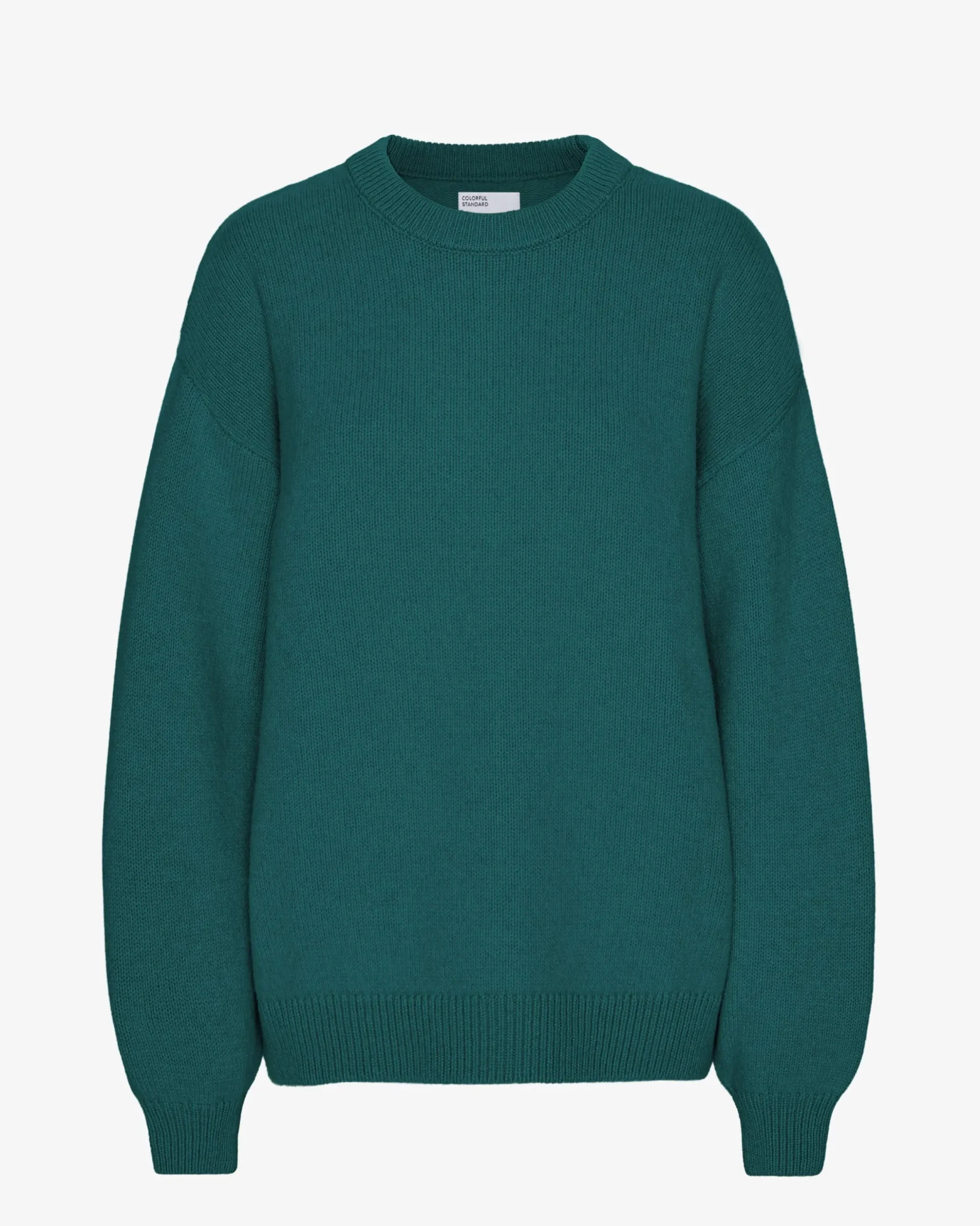 Oversized Merino Wool Crew - Ocean Green